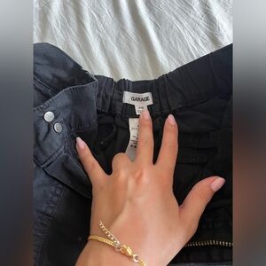 garage cargo pants with cuff at the bottom